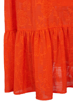 Zakardowa sukienka midi z dlugimi rekawami, Orange.com, Packshot image number 3