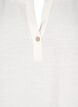 Tunika z rekawami 3/4 z mieszanki bawelny i lnu, Off-White, Packshot image number 2