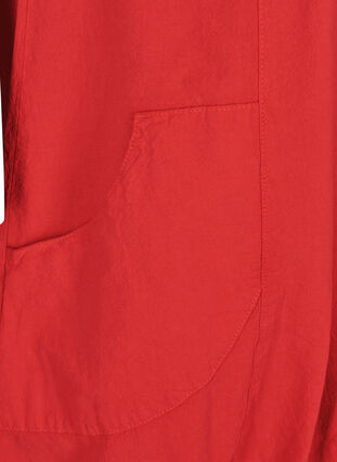 Bawelniana sukienka z krótkim rekawem, Lipstick Red, Packshot image number 2