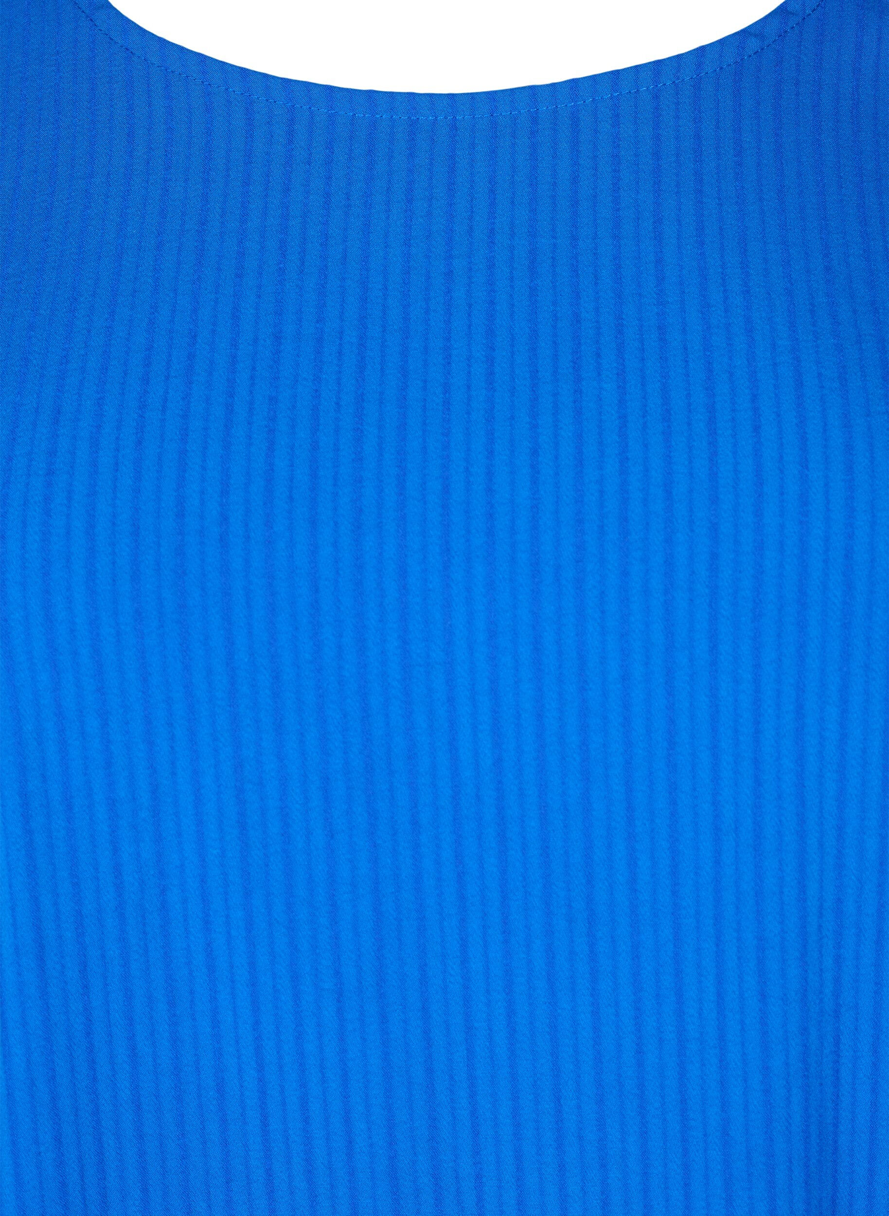 Zizzi Bluzka z wiskozy z kr&oacute;tkim rekawem i wiazaniem, Princess Blue, Packshot image number 2