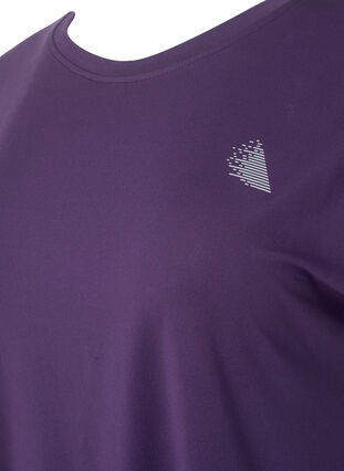 Koszulka do cwiczen z rekawami 3/4, Purple Plumeria, Packshot image number 2
