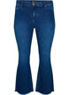 Jeansy Ellen typu bootcut z niewykonczonym brzegiem, Blue denim, Packshot image number 0