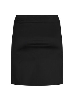 Dopasowana spódnica z suwakiem z boku, Black, Packshot image number 1
