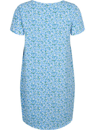 Sukienka z krótkim rekawem, Blue Small Flower, Packshot image number 1