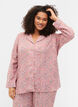 Bawelniany top od pizamy z kwiatowym nadrukiem, Powder Pink, Model image number 0