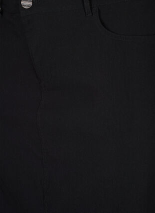 Dluga spódnica z rozcieciem z przodu, Black, Packshot image number 2