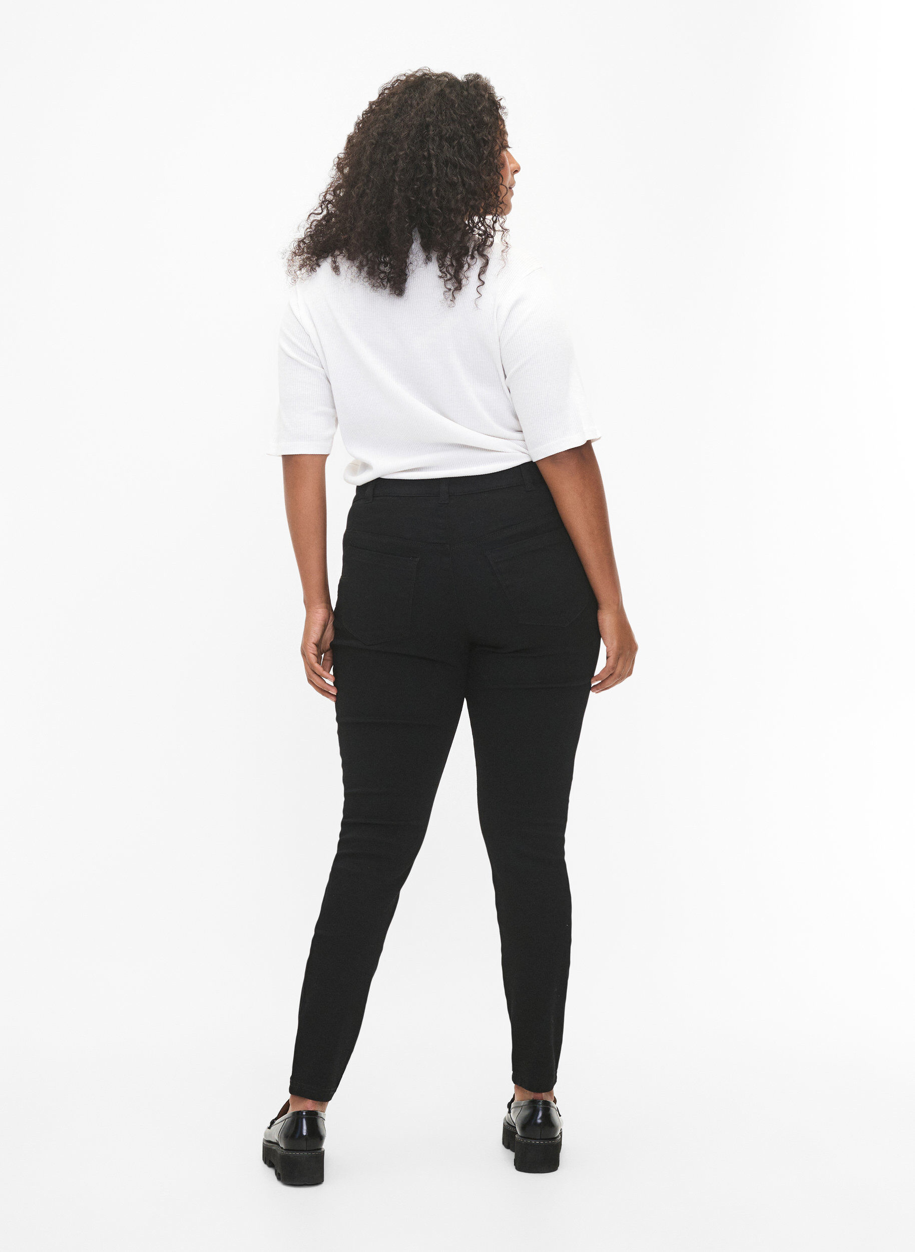 ZizziJegginsy z mieszanki bawelny, Black, Model image number 1
