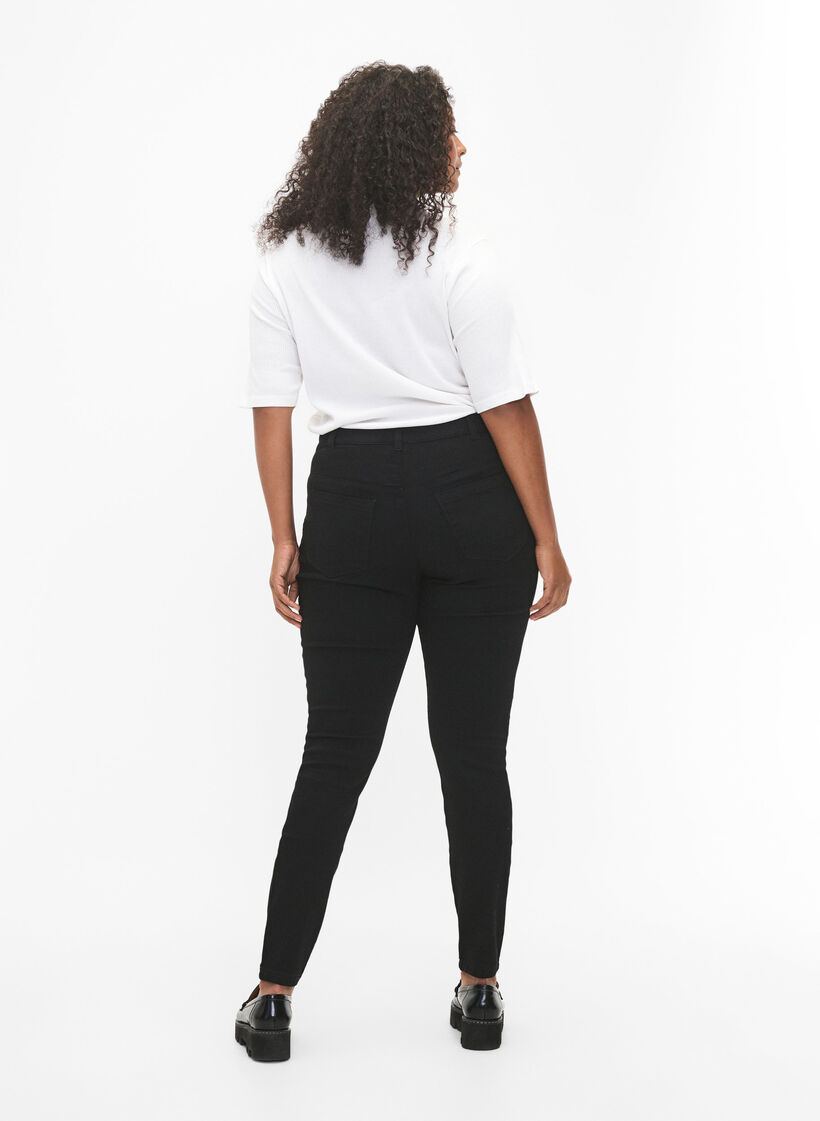 Jegginsy z mieszanki bawelny, Black, Model image number 1