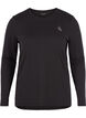 Top do fitnessu z dlugimi rekawami, Czarne, Packshot image number 0