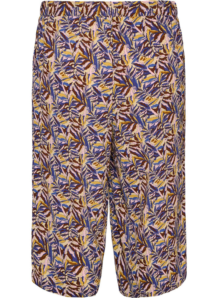 Spodnie culotte z nadrukiem, Beżowy, Packshot image number 1
