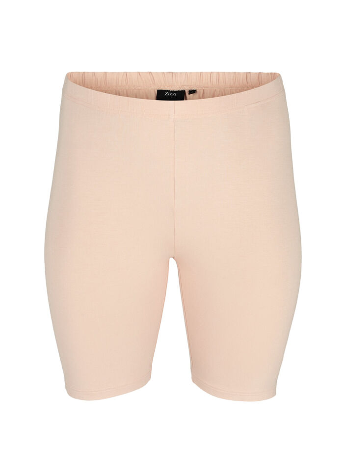 Jednokolorowe szorty rowerowe typu basic, Beżowy, Packshot image number 0