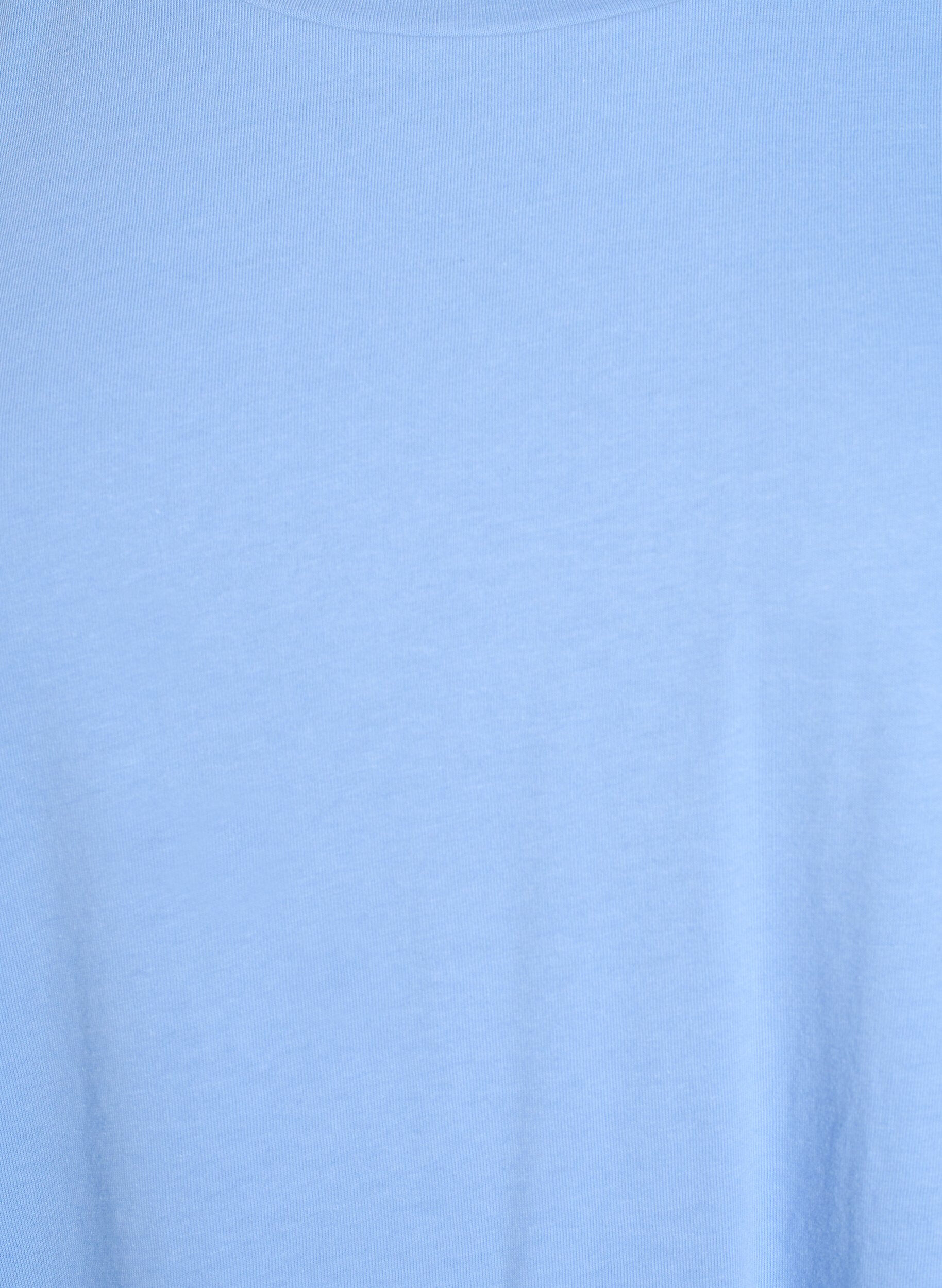 ZizziT-shirt z kr&oacute;tkim rekawem z mieszanki bawelny, Niebieskie, Packshot image number 2
