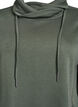FLASH - Krótka dresowa sukienka z wysokim kolnierzem i kieszeniami, Zielony, Packshot image number 2