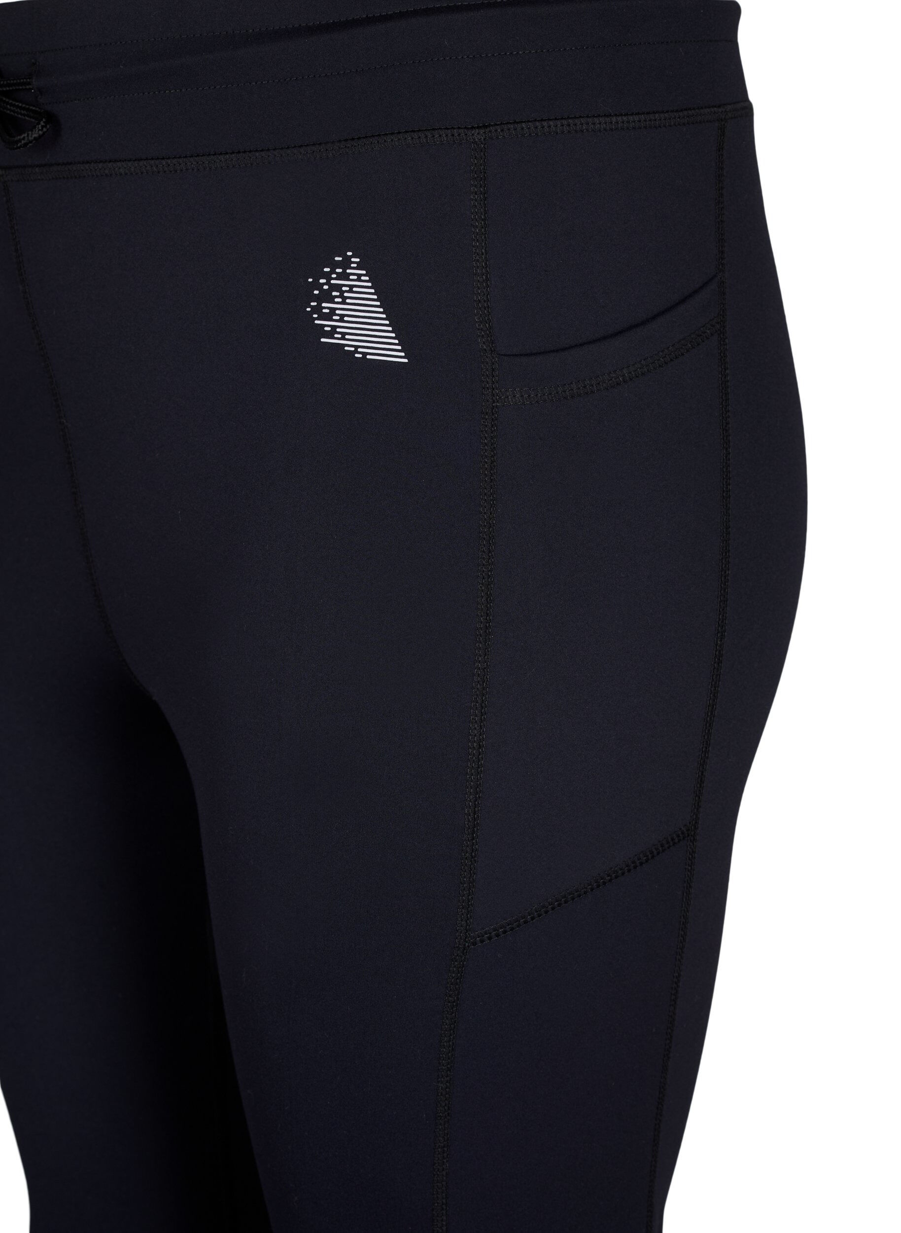 Zizzi Rajstopy treningowe 7/8 z kieszeniami, Czarne, Packshot image number 2