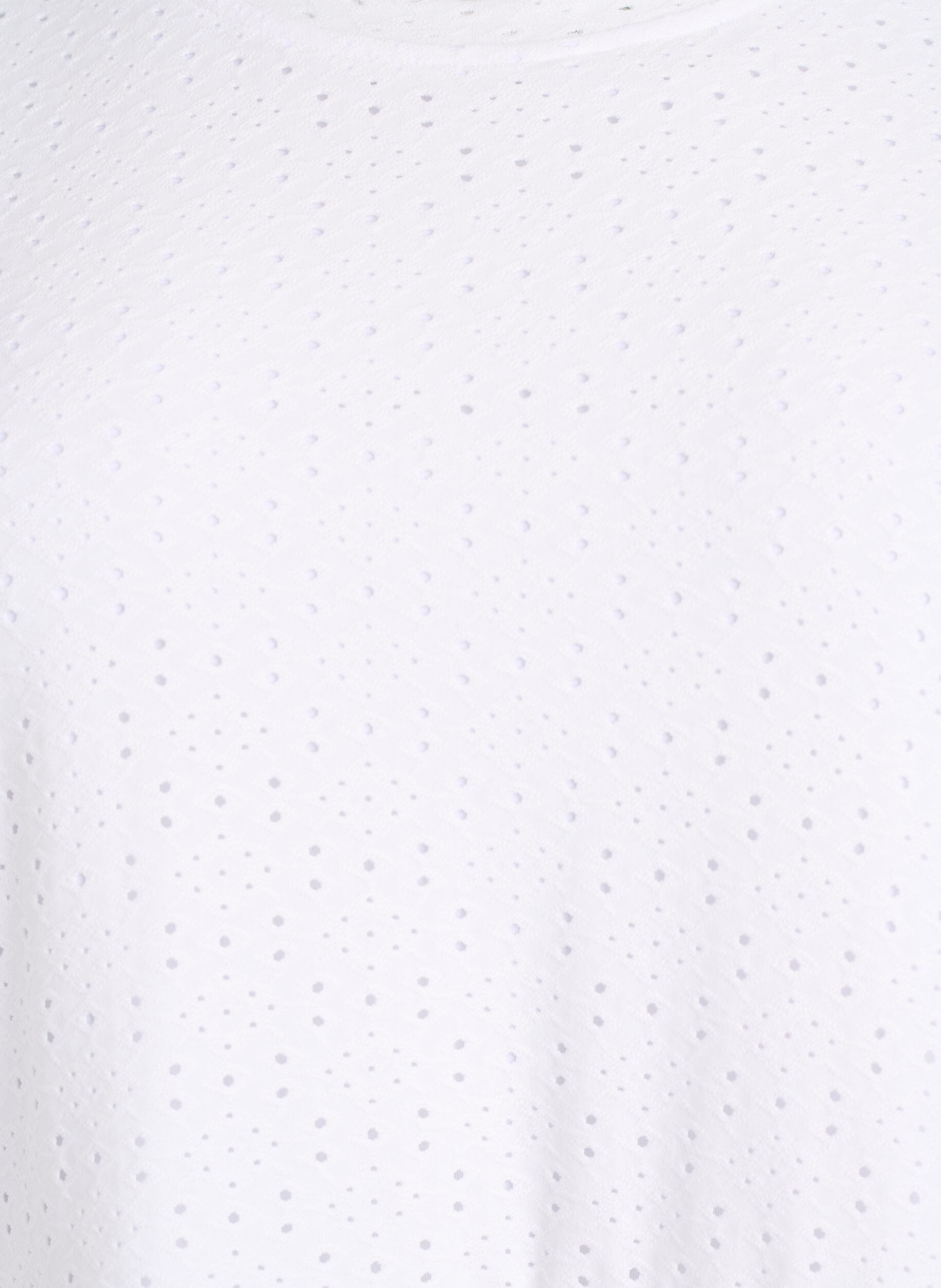 ZizziKr&oacute;tka sukienka z koronkowym motywem i kaskadowa sp&oacute;dnica, Biały, Packshot image number 2