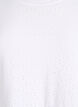 Kr&oacute;tka sukienka z koronkowym motywem i kaskadowa sp&oacute;dnica, Biały, Packshot image number 2
