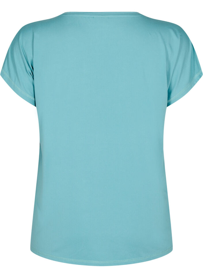 Jednokolorowa koszulka treningowa, Zielony, Packshot image number 1