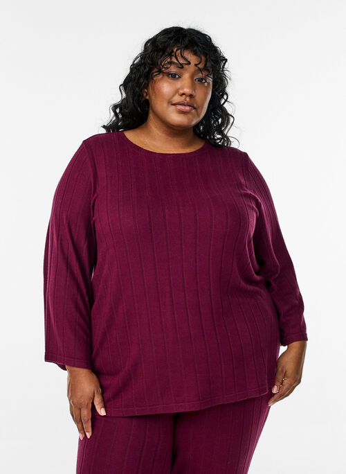 Luzna bluzka z rekawami 3/4