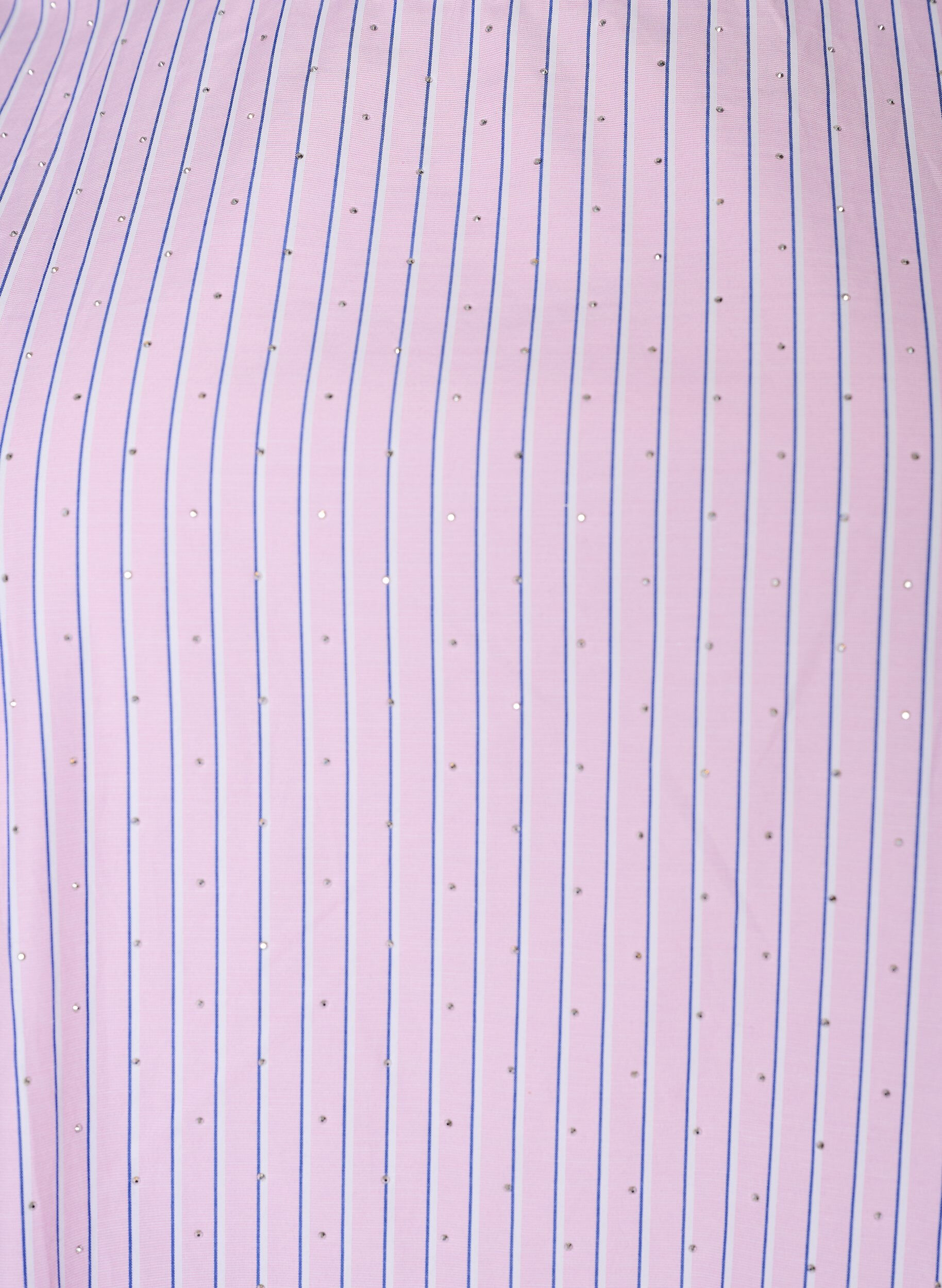 Zizzi Sukienka w krate do kolan z kamieniami i bufiastymi rekawami, R&oacute;żowy, Packshot image number 2