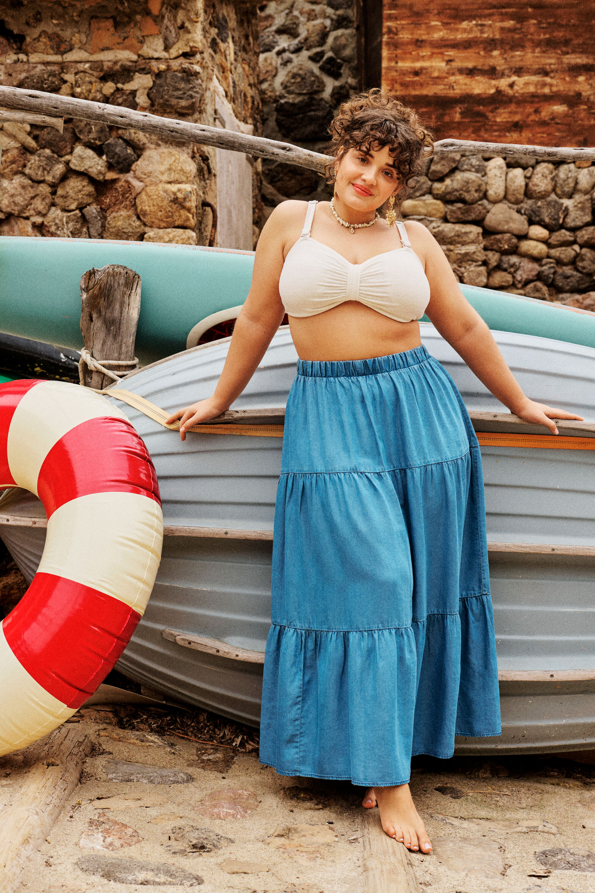 ZizziBohemski w odcieniach morskiego błękitu, , Model