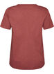 T-shirt z guzikami, Brązowy, Packshot image number 1