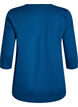  Bluzka treningowa z rekawami 3/4, Niebieskie, Packshot image number 1