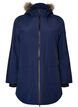 Nieprzemakalna parka z kapturem, Niebieskie, Packshot image number 0