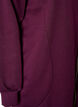 Dluga bluza z kapturem, zamkiem blyskawicznym i kieszeniami, Fioletowy, Packshot image number 3