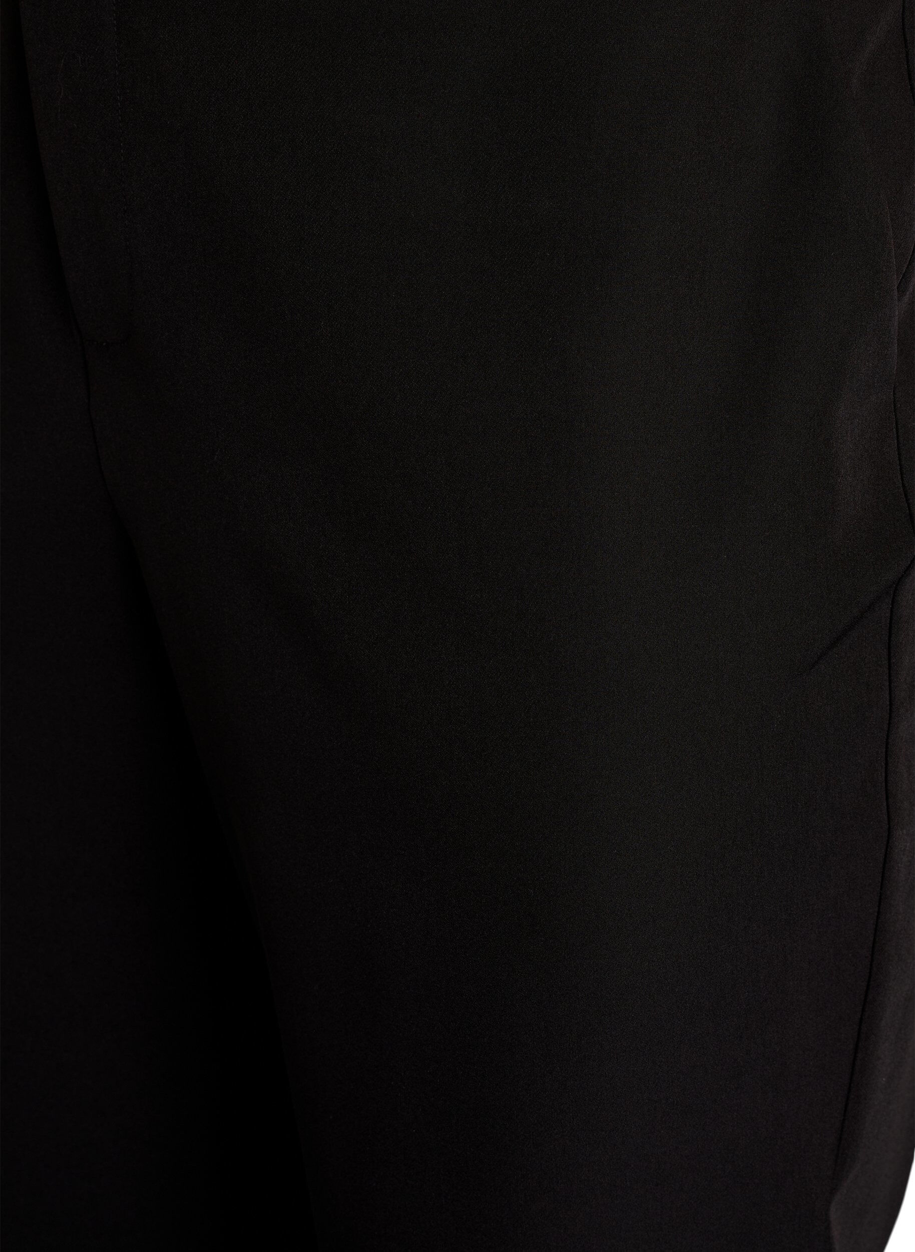ZizziSpodnie z kieszeniami i prostymi nogawkami, Czarne, Packshot image number 3