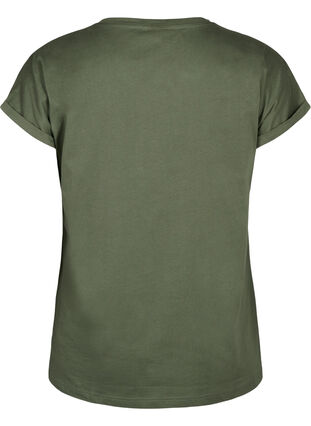T-shirt z organicznej bawelny ze zlotym nadrukiem, Thyme W. Free, Packshot image number 1
