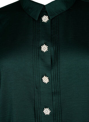 Koszula o przedluzonym kroju zapinana na perlowe guziki, Scarab, Packshot image number 2