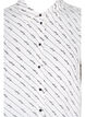 Striped shirt dress in viscose, White AOP, Packshot image number 2