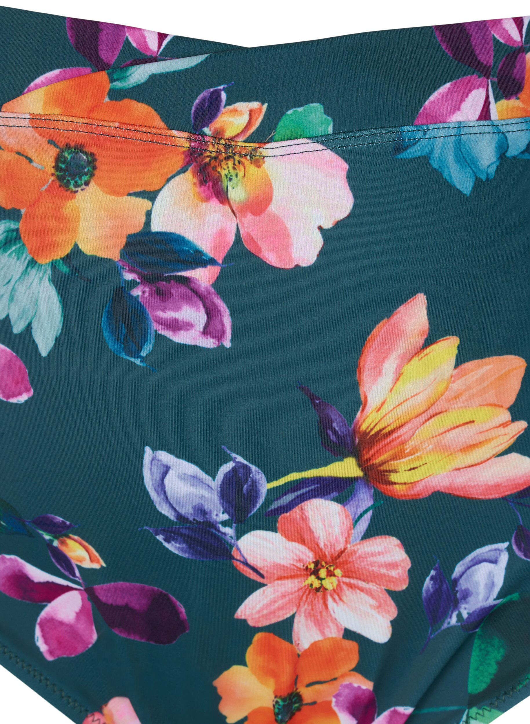 Zizzi Figi damskie od bikini z nadrukiem i wysokim stanem, Meave Print, Packshot image number 2