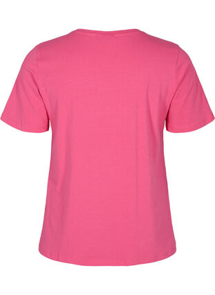 Podstawowa, gladka bawelniana koszulka, Hot Pink, Packshot image number 1
