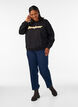 Bluza z napisem boucl&eacute;, Czarne, Model image number 1