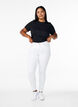 Super waskie jeansy Amy z wysokim stanem, White, Model image number 0