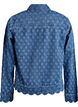 Kurtka jeansowa z efektem przetarc, Niebieskie, Packshot image number 1