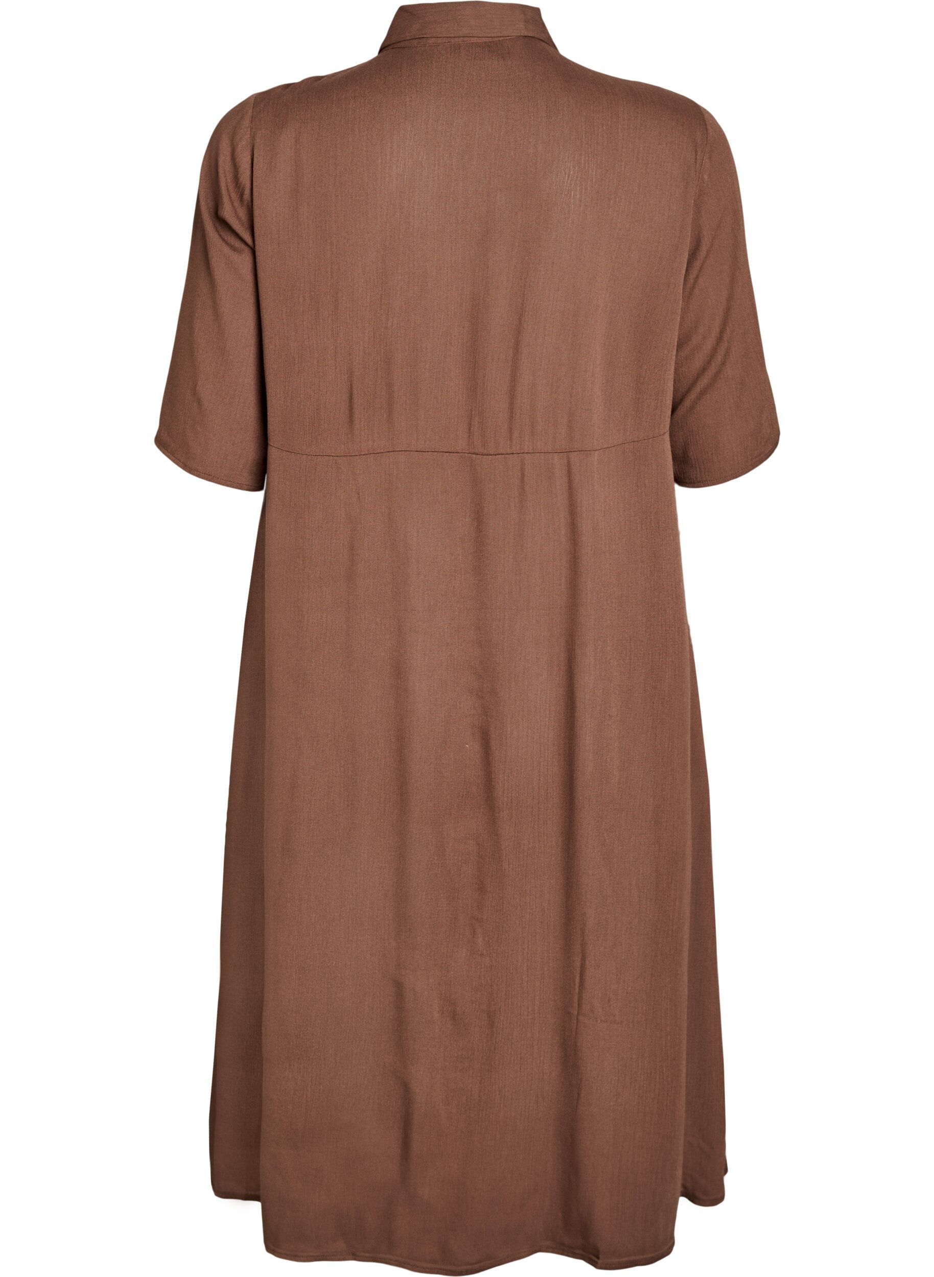 Zizzi Midi koszulowa sukienka z kr&oacute;tkimi rekawami, Zielony, Packshot image number 1