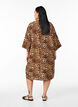 Kimono z wiskozy z rekawami 3/4, Brązowy, Model image number 2