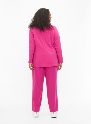 Spodnie o klasycznym kroju z kieszeniami, Festival Fuchsia, Model image number 1