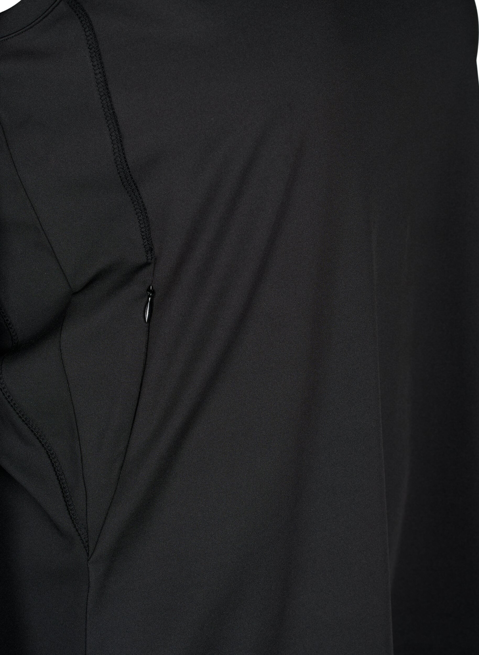 Zizzi Sportowy top o fasonie racer back z siateczka, Black, Packshot image number 3