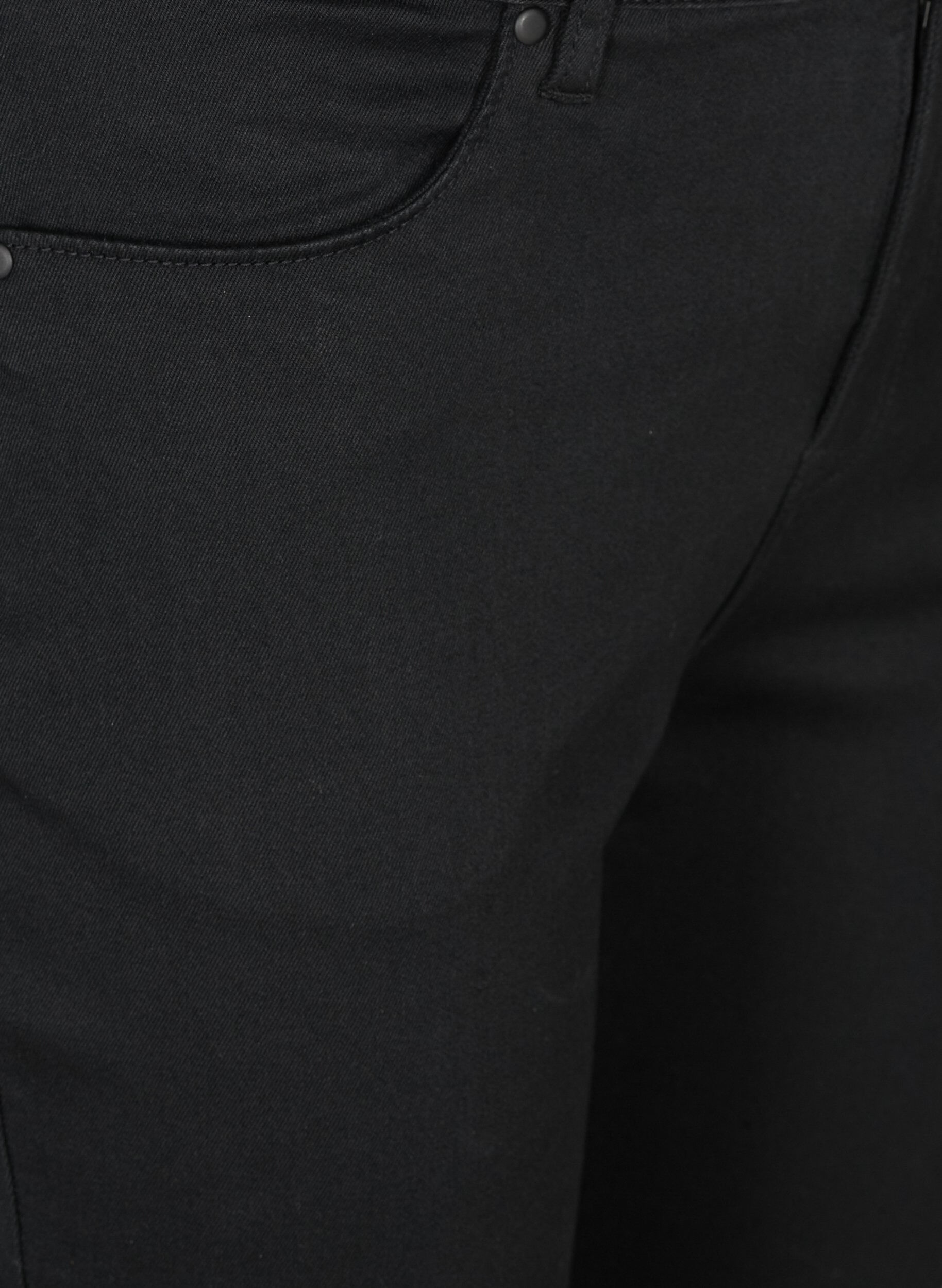ZizziAmy capri jeans z wysokim stanem i bardzo dopasowanym krojem, Czarne, Packshot image number 2