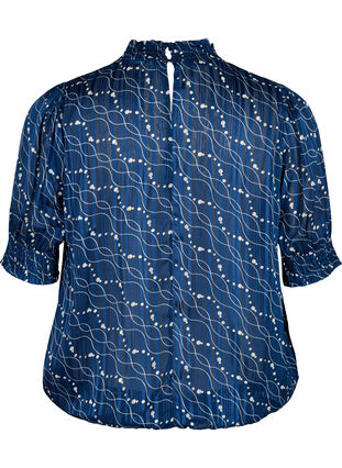 Bluzka z krótkim rekawem i nadrukiem, Dress Bl. Swirl AOP, Packshot image number 1