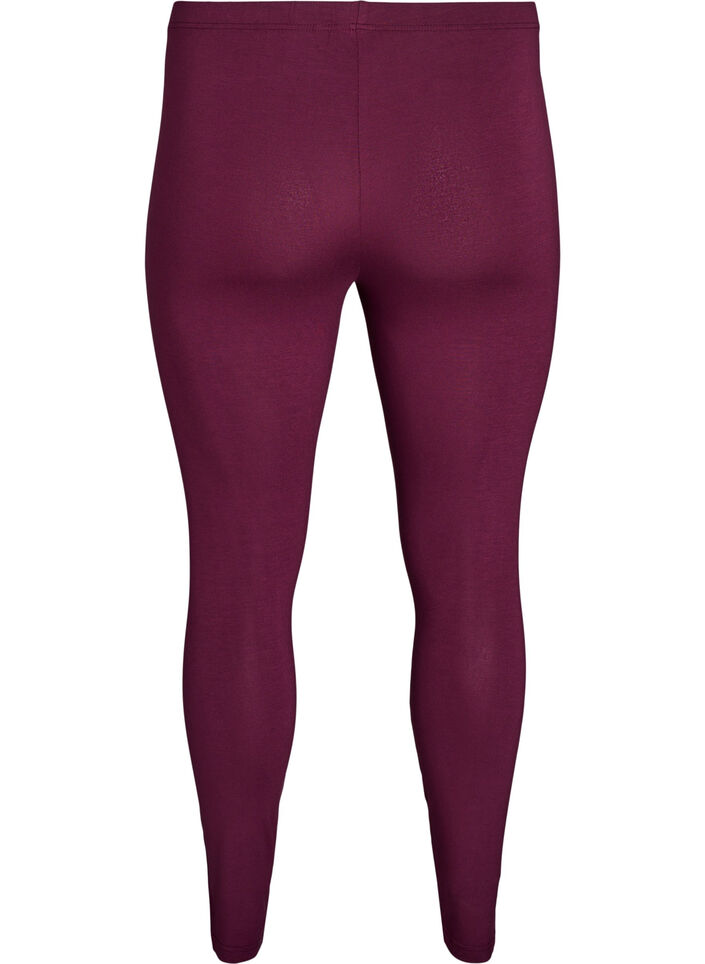 Legginsy basic z wiskozy, Ciemnobordowy, Packshot image number 1