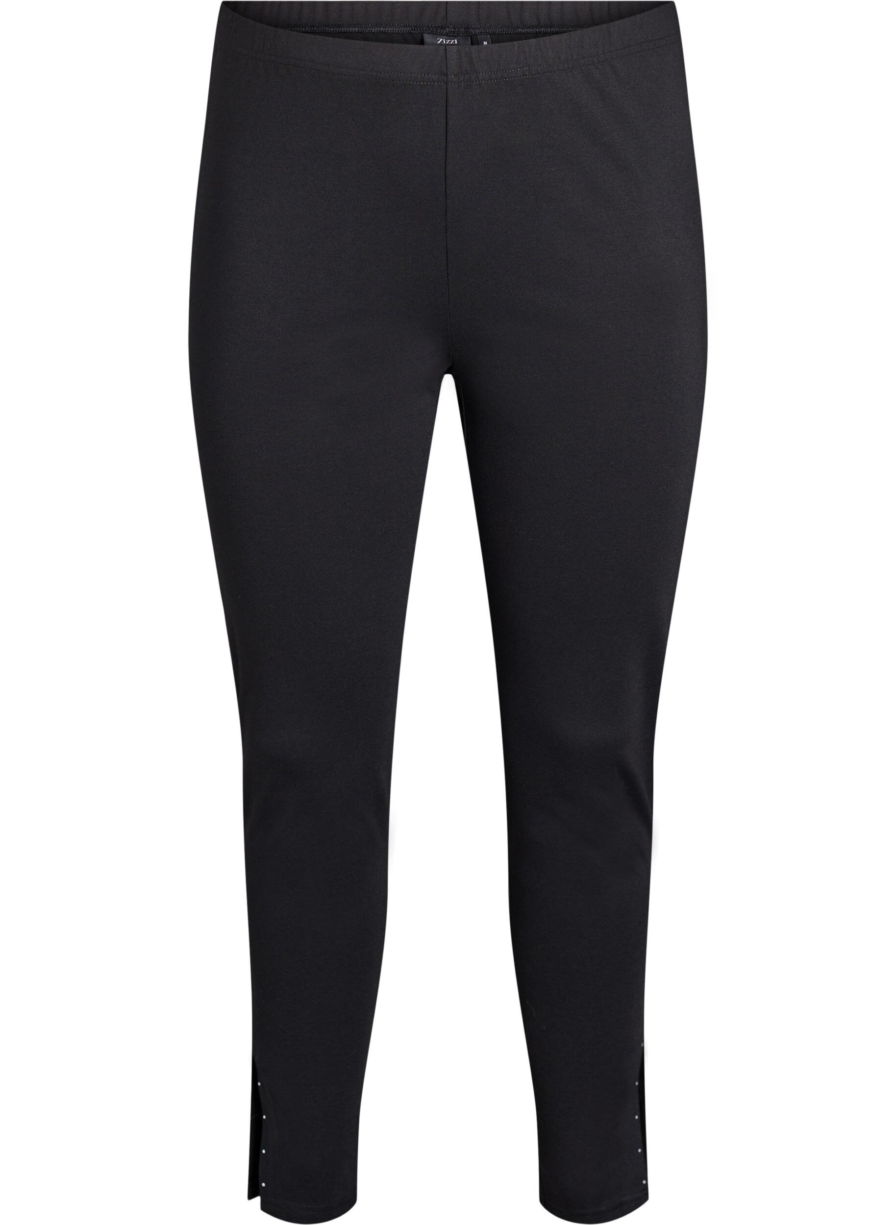 Legginsy z rozcieciami i malymi cyrkoniami