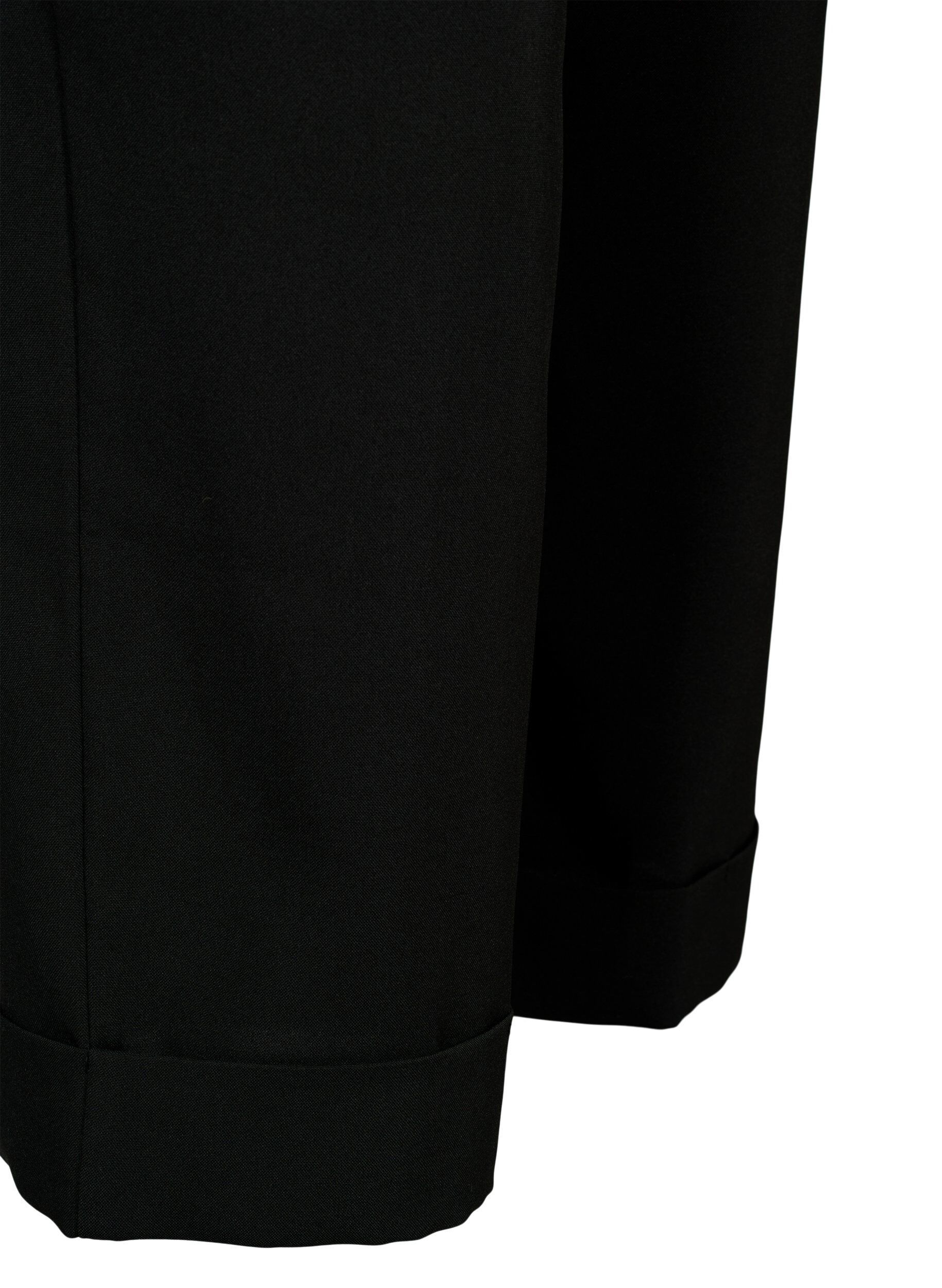 Zizzi Podwijane spodnie z wysokim stanem, Black, Packshot image number 3