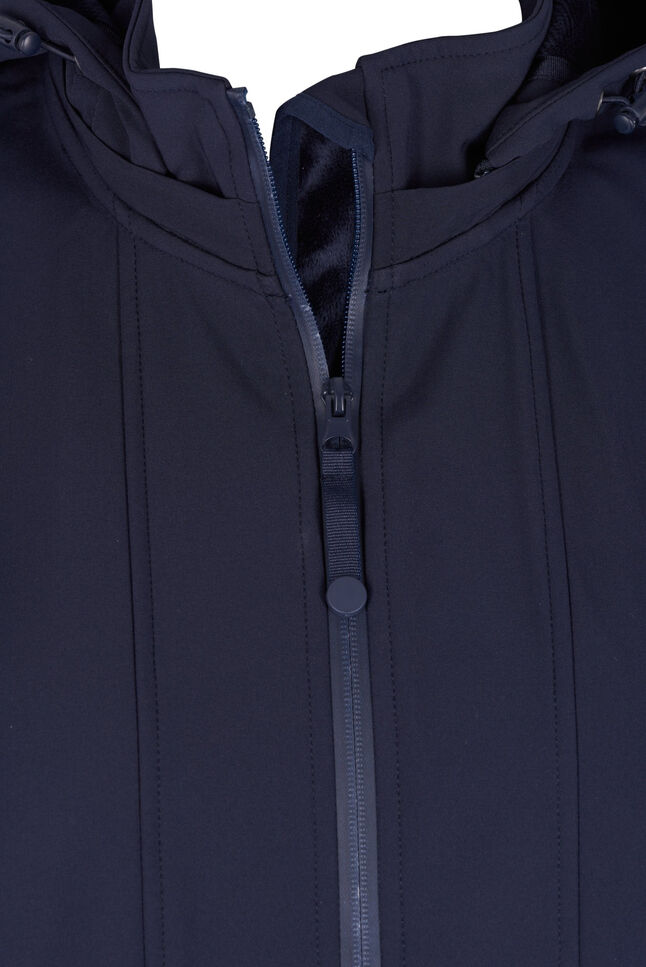 Kurtka softshell z kapturem, Night Sky solid, Packshot image number 2