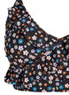 Kwiatowy stanik bikini z falbankami, Brązowy, Packshot image number 2