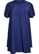 Wiskozowa sukienka o kroju litery A z krótkimi rekawami, Niebieskie, Packshot image number 0