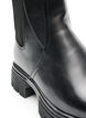 Buty Chelsea z grubejsza podeszwa i lam&oacute;wkami z ryflowanej gumy, Czarne, Packshot image number 2